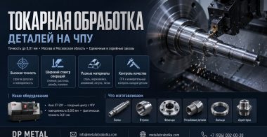 Токарная обработка деталей на заказ на станках с ЧПУ