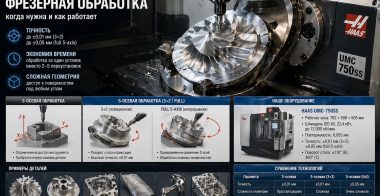 Пятиосевая фрезеровка на ЧПУ: когда нужна и как работает