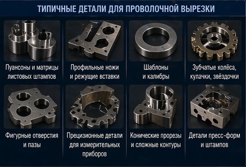 типичные детали для проволочной вырезки