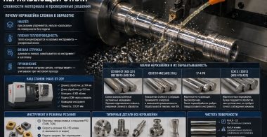 Токарная обработка нержавеющей стали на ЧПУ: особенности и решения